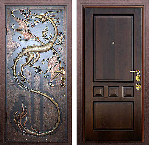 Входные двери в частный дом в Домодедово
